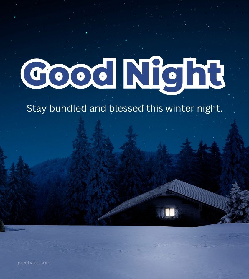 Winter Season Good Night Wishes for Friends