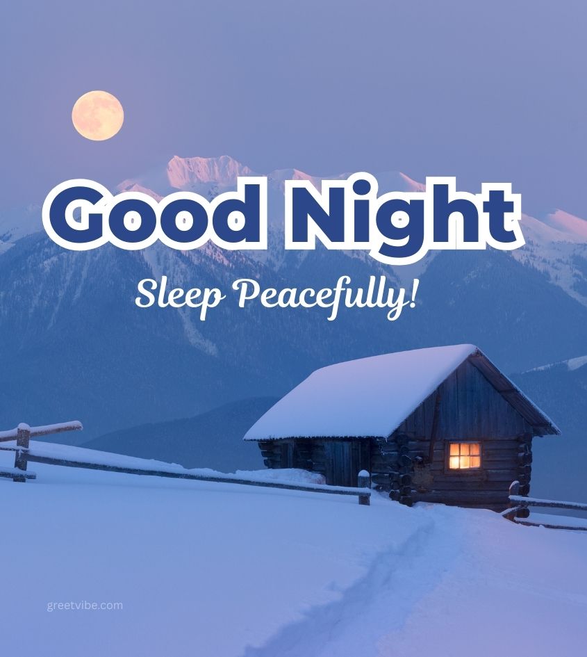Winter Season Good Night Greetings for Friends