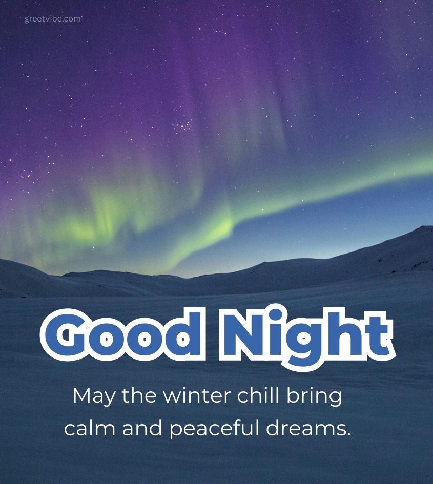 Winter Season Good Night Wishes for Friends