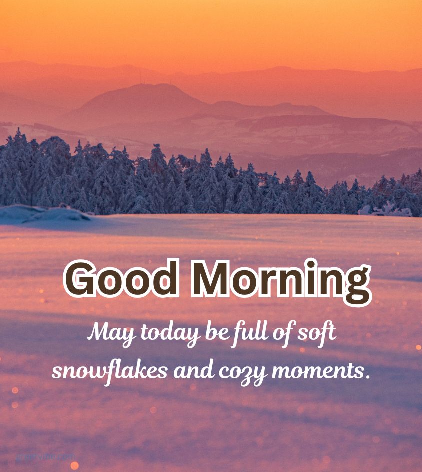 Good Morning Winter greetings for Status
