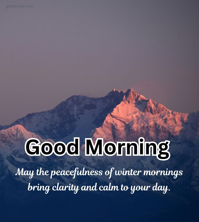 Good Morning Winter Mountain Image