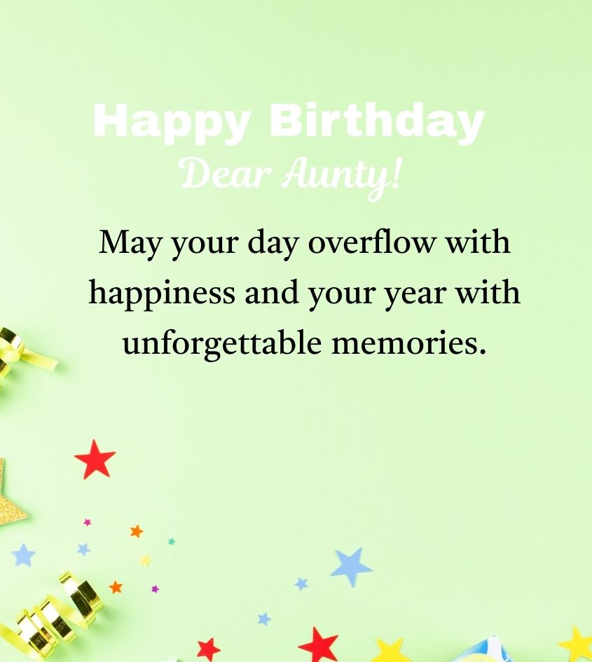 Happy Birthday Wishes for Aunty