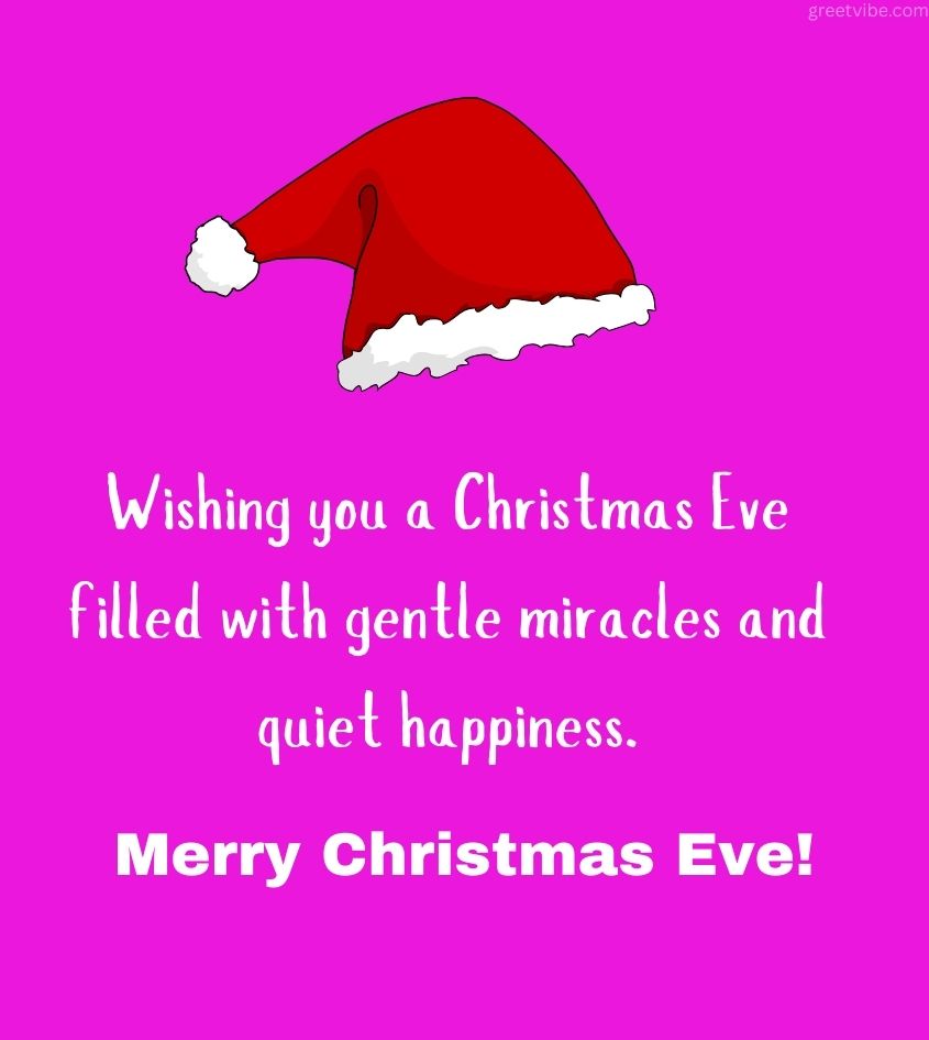 Christmas Eve with Santa Claus Hat