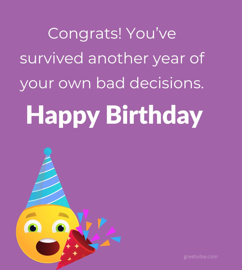 Funny Birthday Wishes Images for Friend