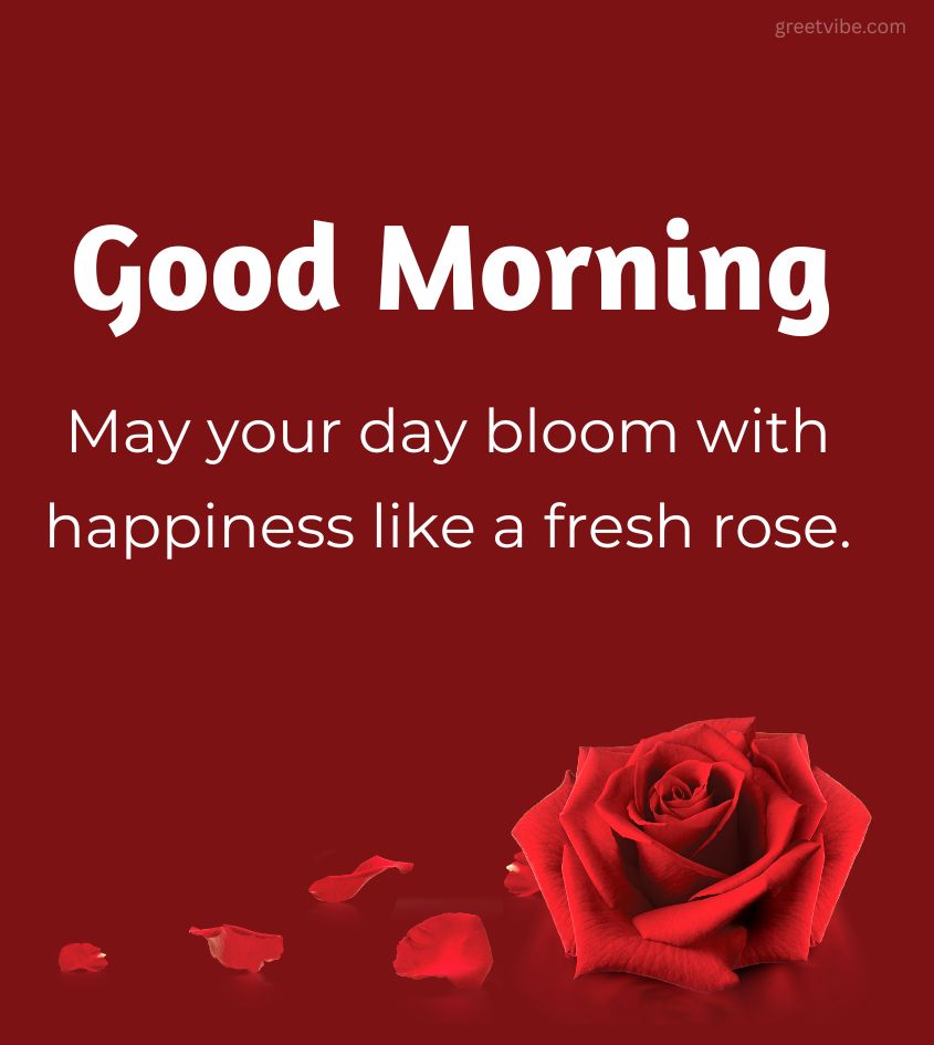 Good Morning Roses Images with Romantic Quotes