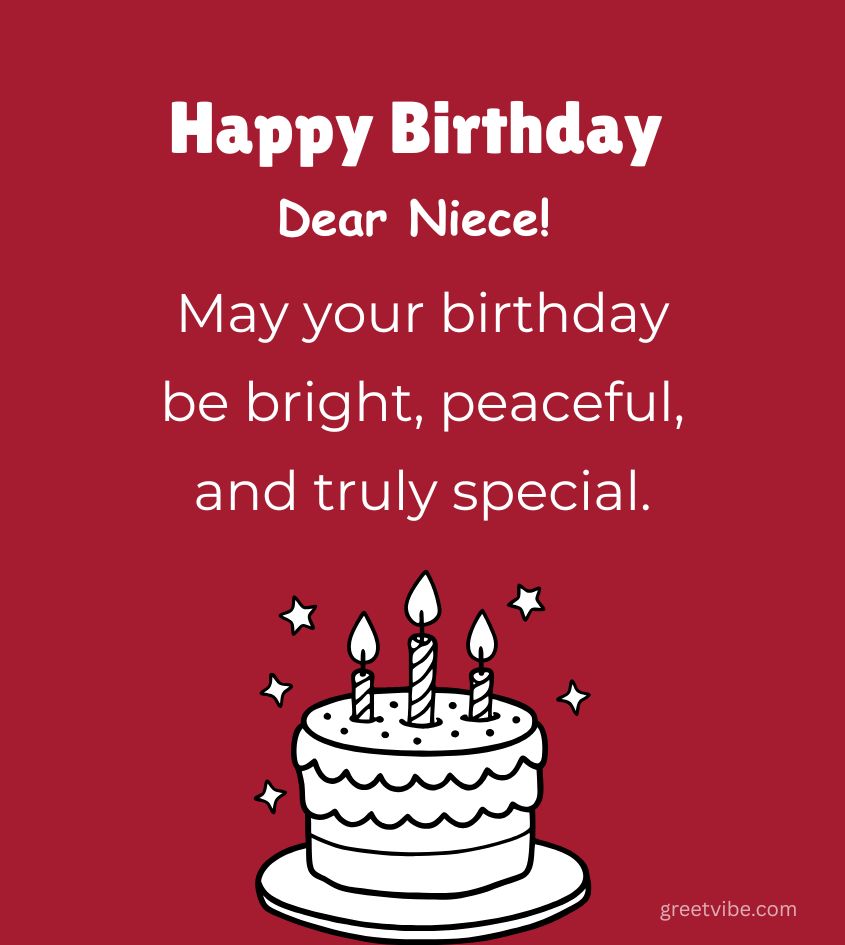 Happy Birthday Greetings for Niece