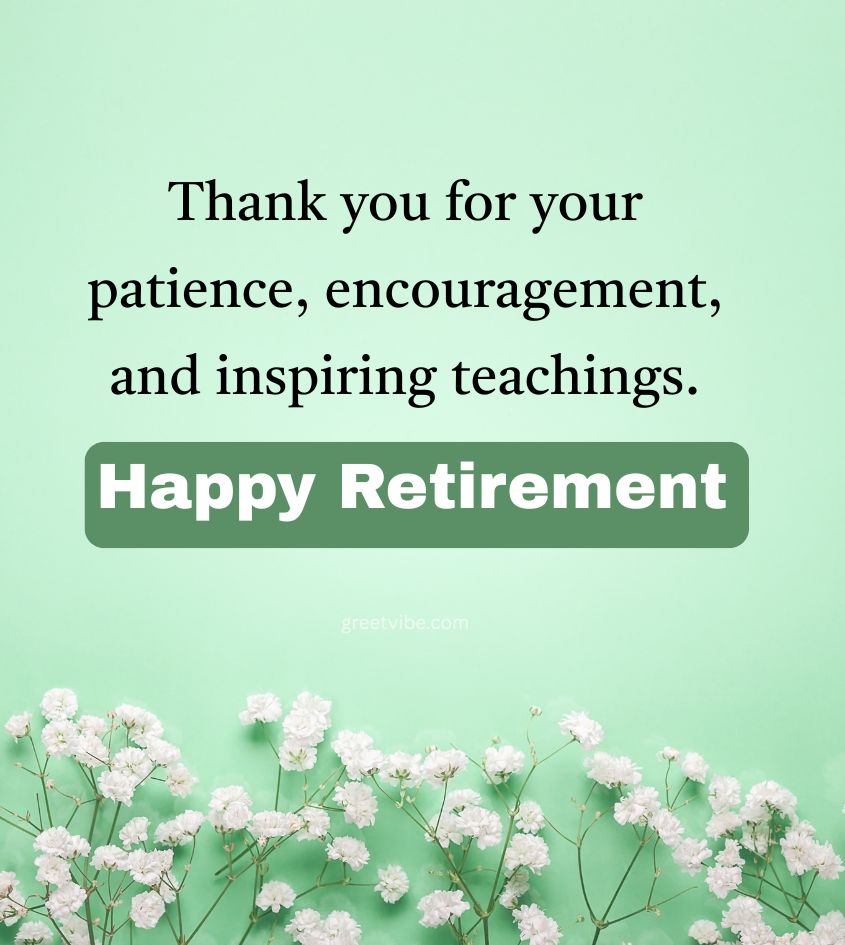 Happy Retirement Greetings for Madam