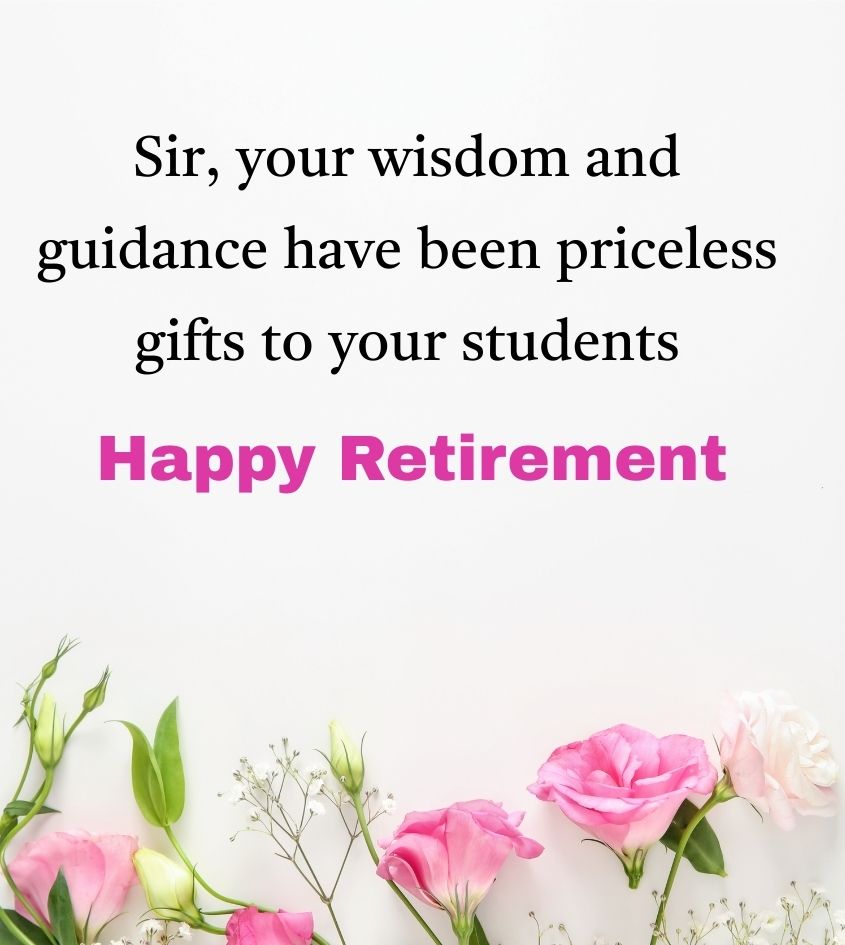 Happy Retirement Wishes for Sir