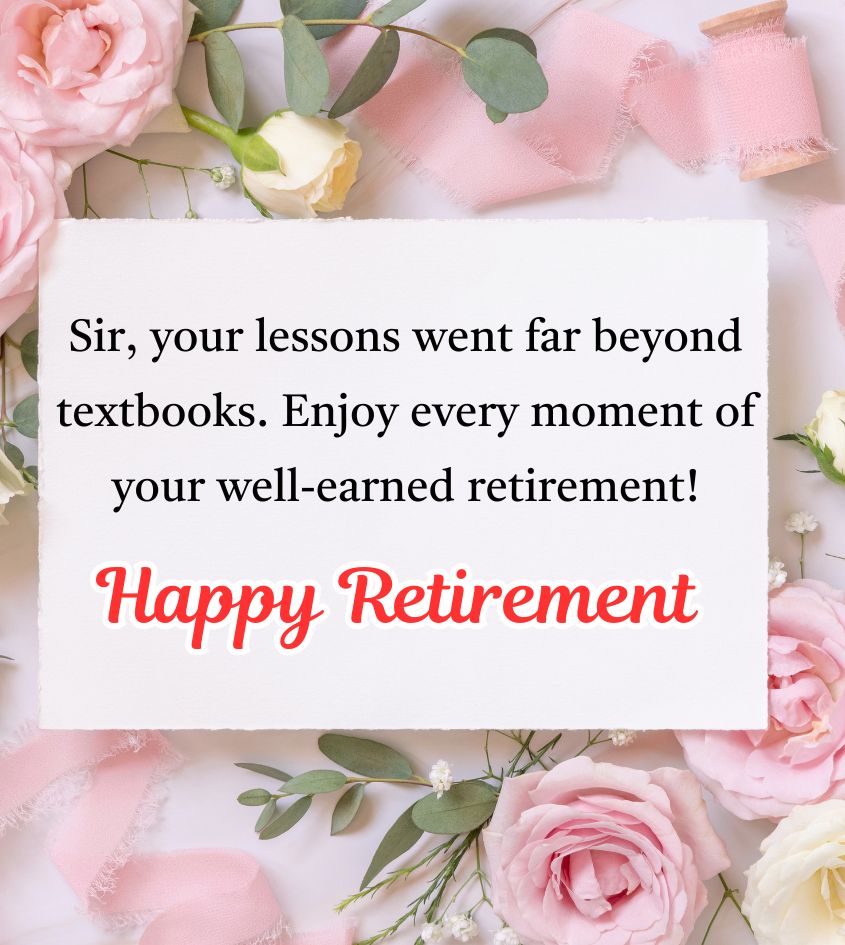 Happy Retirement Quotes for Sir