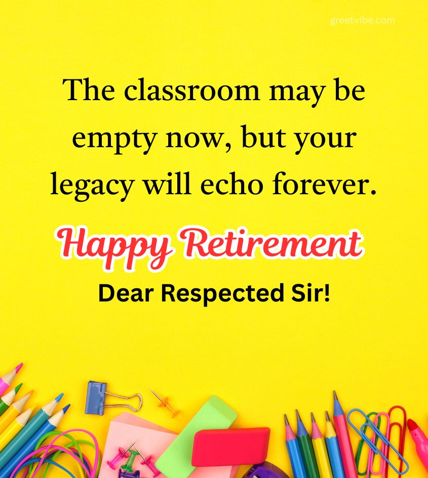 Happy Retirement Pics for Sir